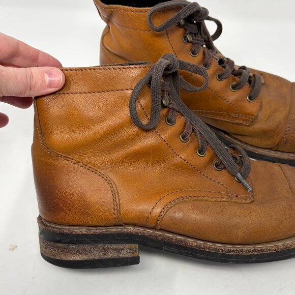 Thursday Boot Company men's Captain leather ankle boots 8D brandy brown lace up - Picture 4 of 12